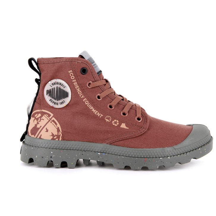 Palladium Pampa Organic Metro Laarzen Dames Koraal | NL 52GODUP